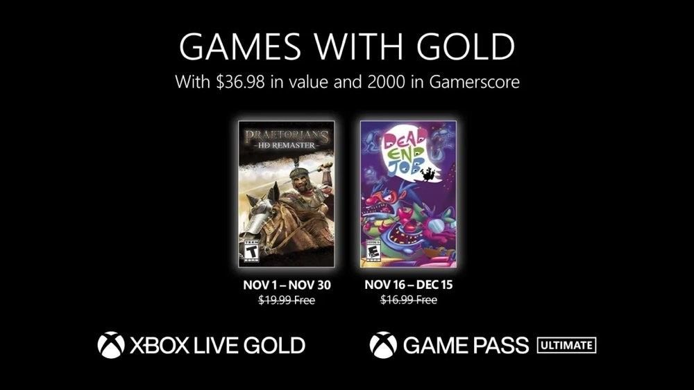 Games with Gold: Τα δωρεάν παιχνίδια του Xbox για τον μήνα Νοέμβριο